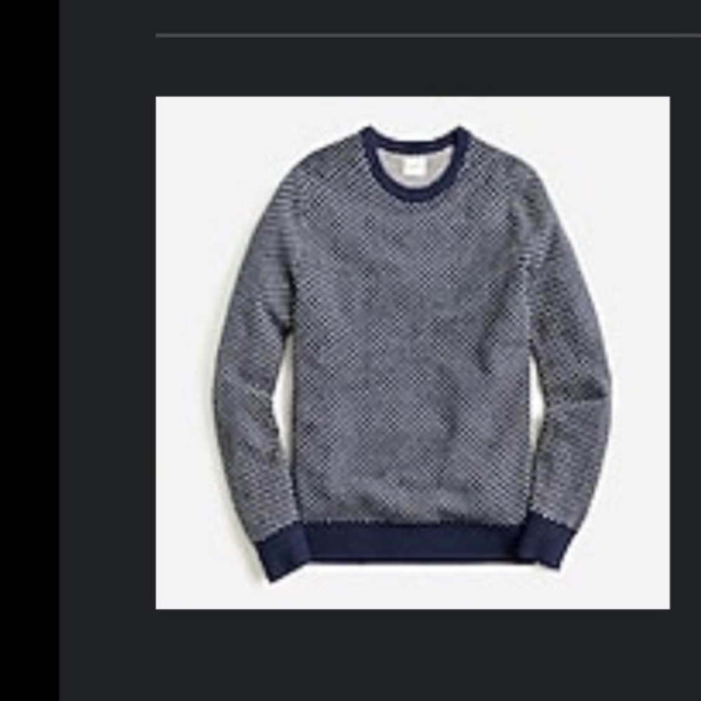 J Crew Rugged Merino birdseye knit sweater (slimmer fit M) - Picture 2 of 6
